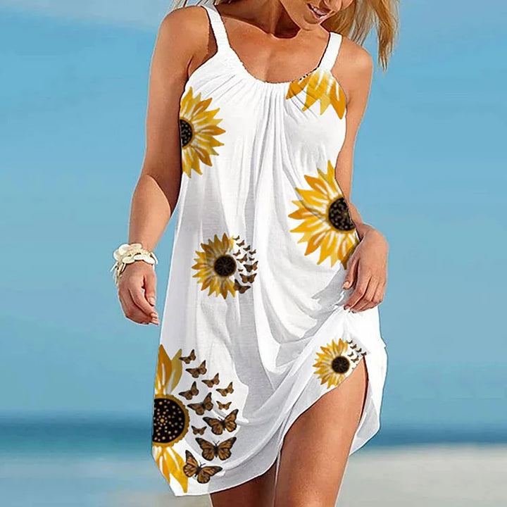 Rosell - Chic Sunflower Dress