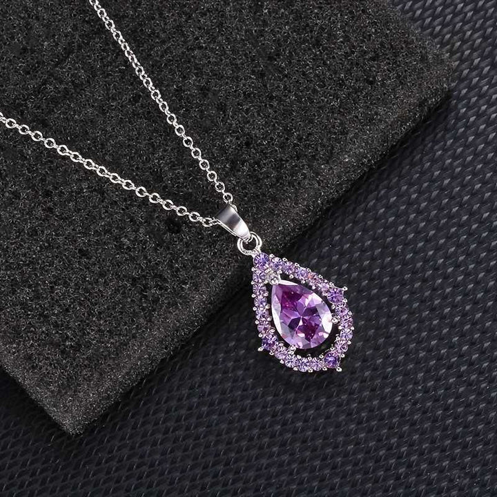 Lily Amethyst Necklace and Earrings