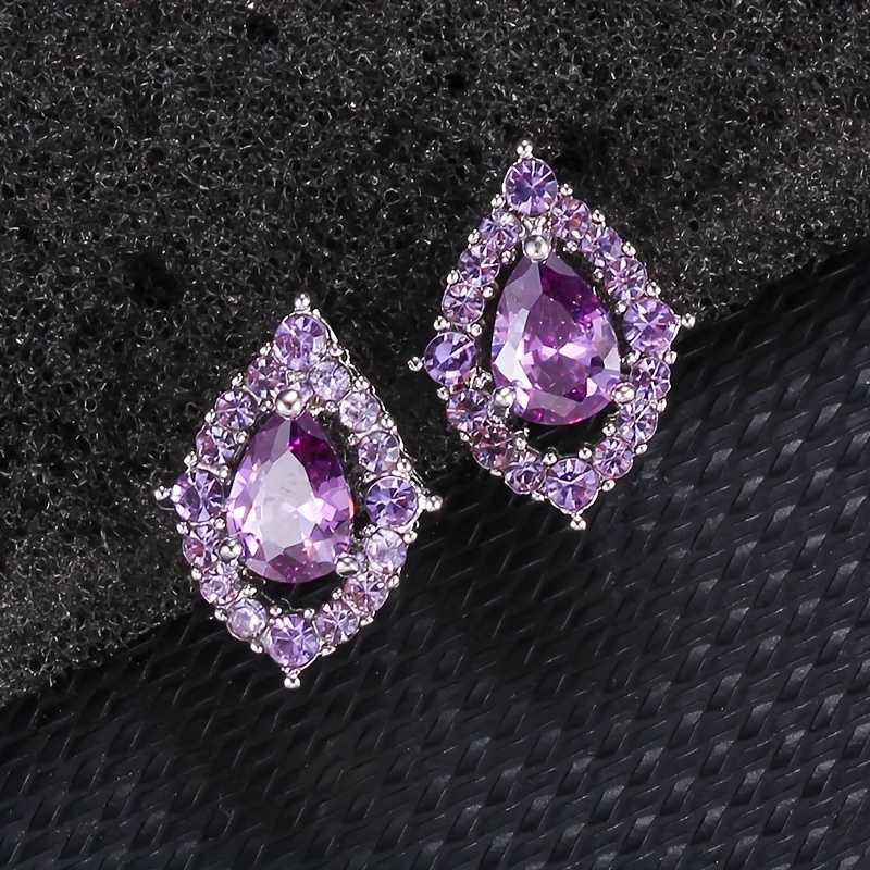 Lily Amethyst Necklace and Earrings