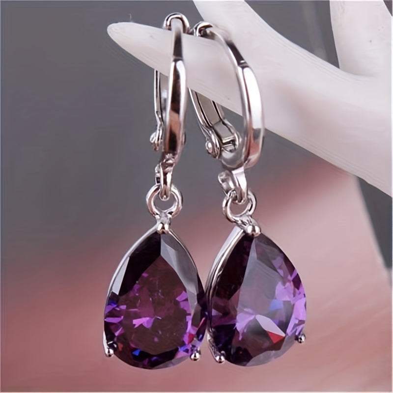 Zoey Amethyst Earrings