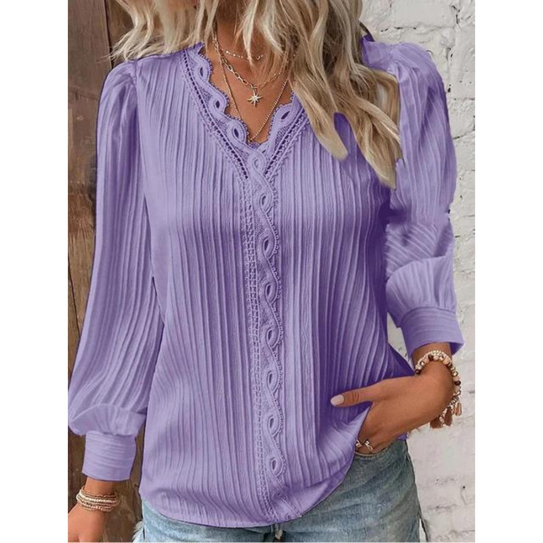 Kalea - Elegant Pintuck Blouse