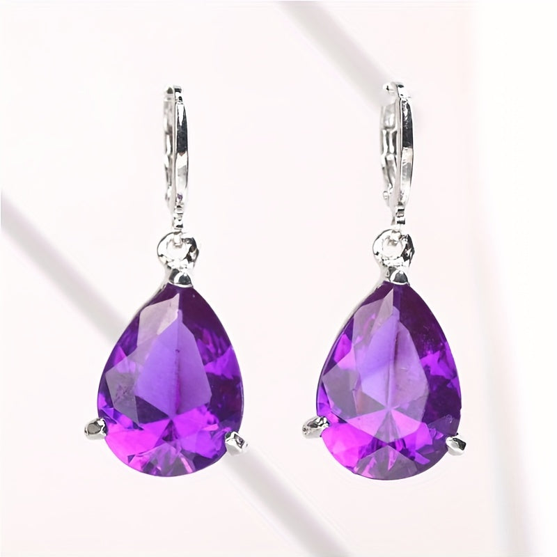 Zoey Amethyst Earrings