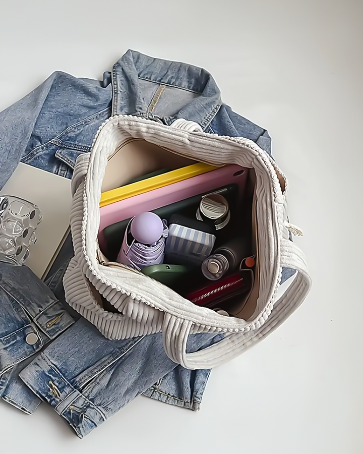 Rava | Soft Everyday Tote Bag with Rope Detail