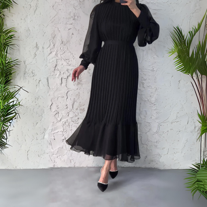 Hazel - Pleated Elegant Dress