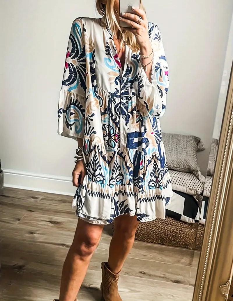 Veronique - Bohemian Tunic Dress