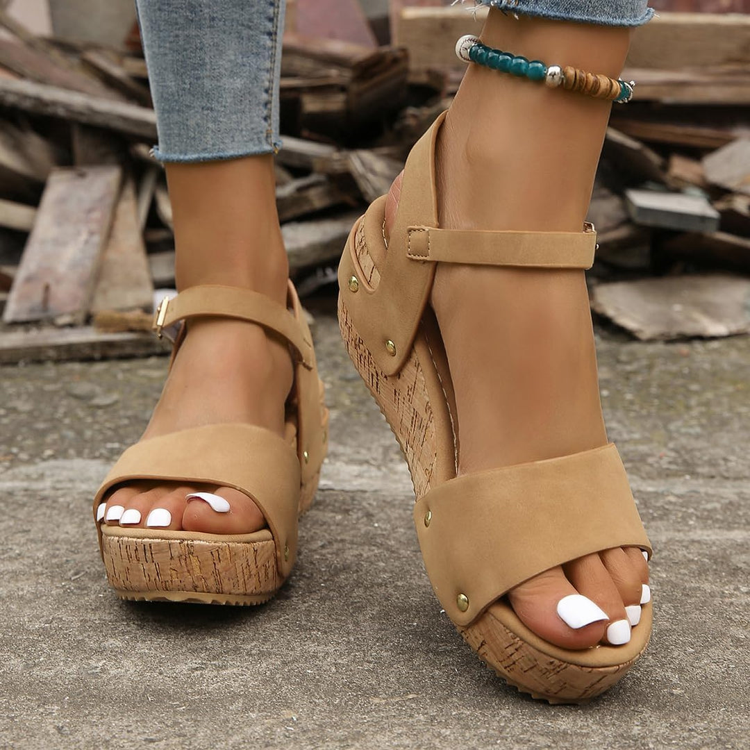 Elaria - Elegant Wedge Sandals