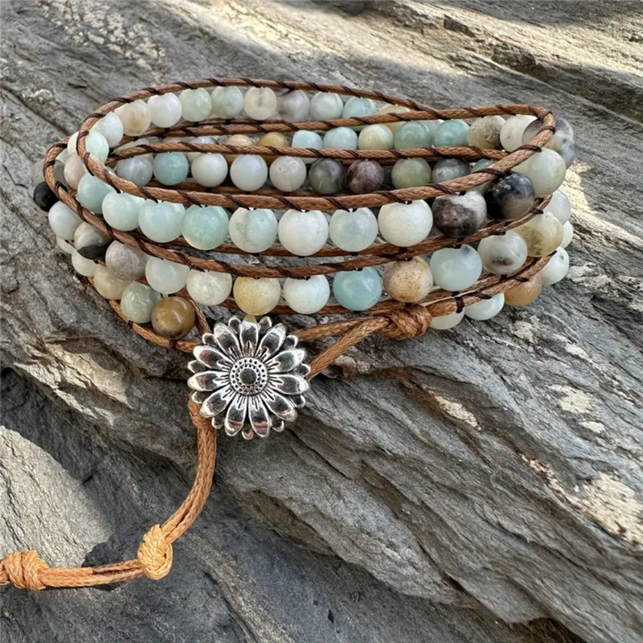 Amazonite Serenity Wrap Bracelet