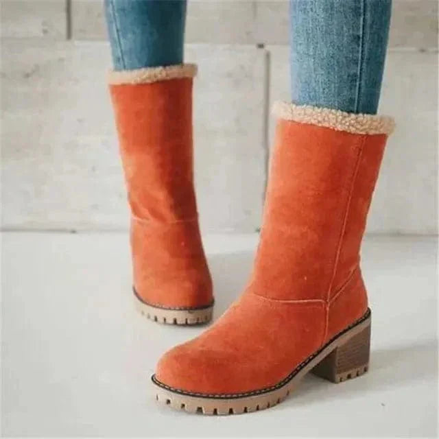Juliana™ | Warm Winter Boots with Fold-Over Collar