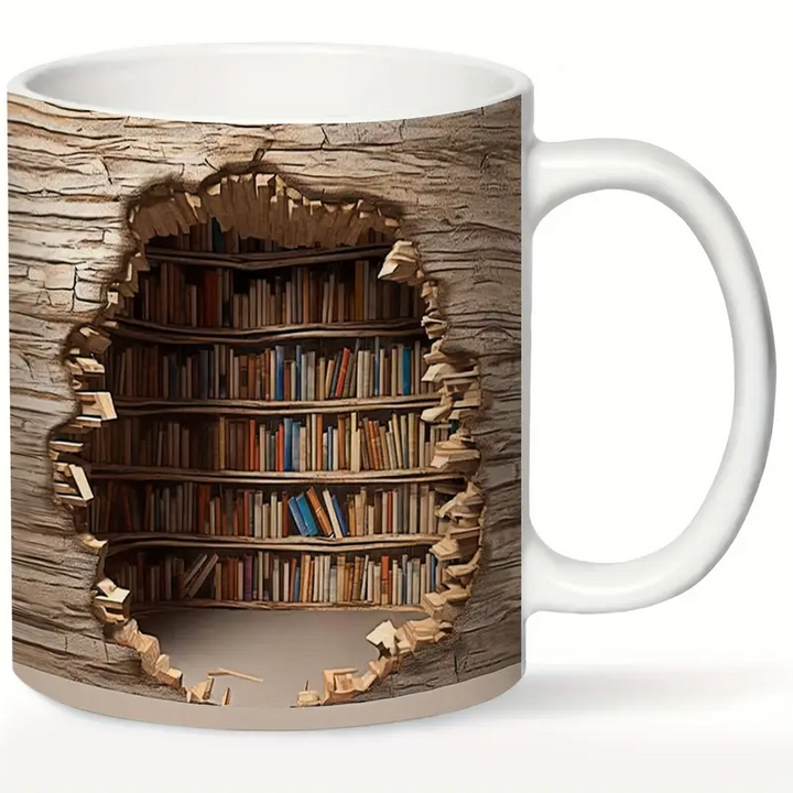 Library Mug with Heat-Activated Magical Effect