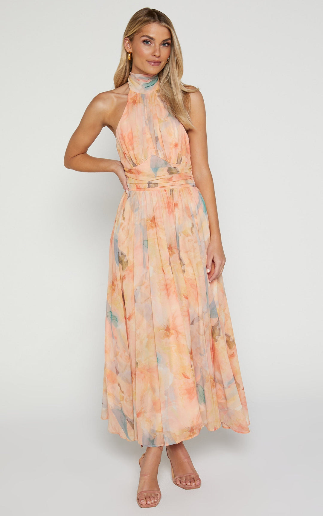 Naiara - Halterneck Maxi Dress