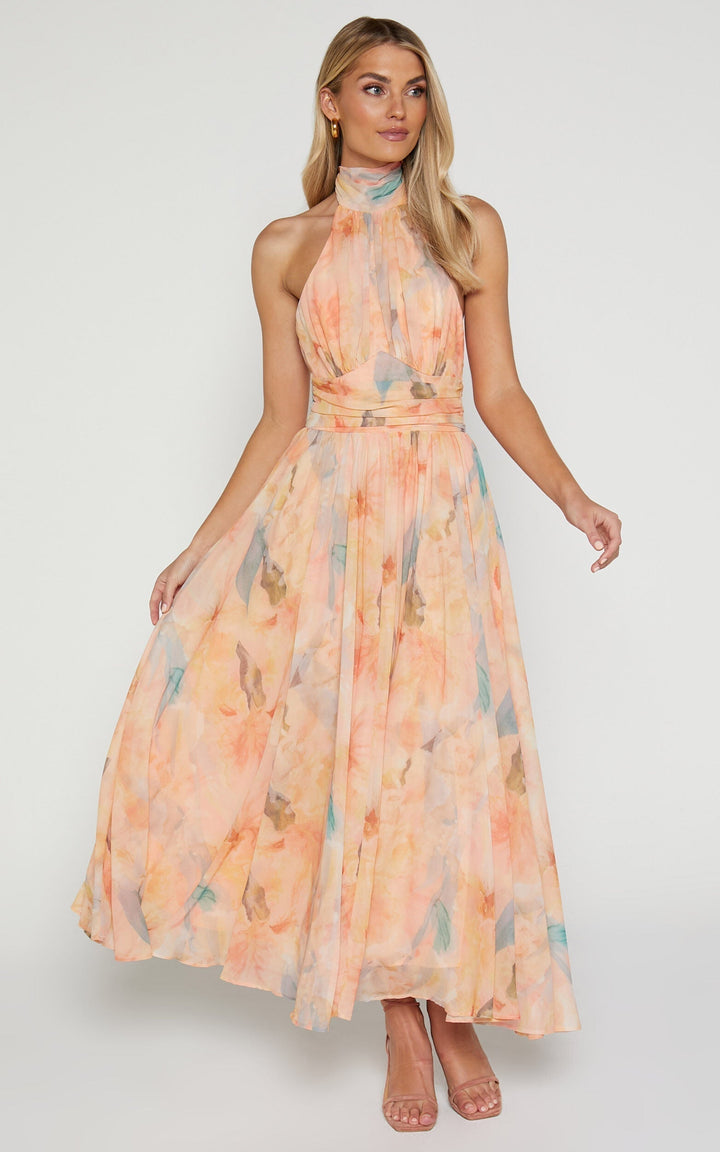Naiara - Halterneck Maxi Dress