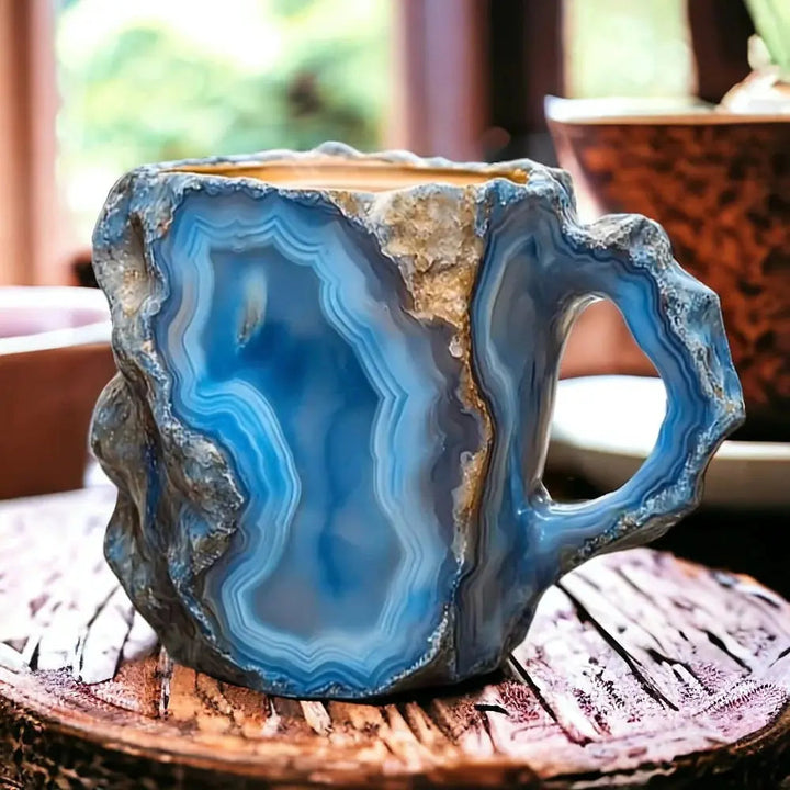 Coffee Mugs with Mineral Crystals