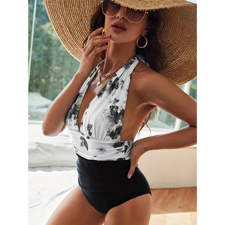 Allie - Elegant Marble Swimwear