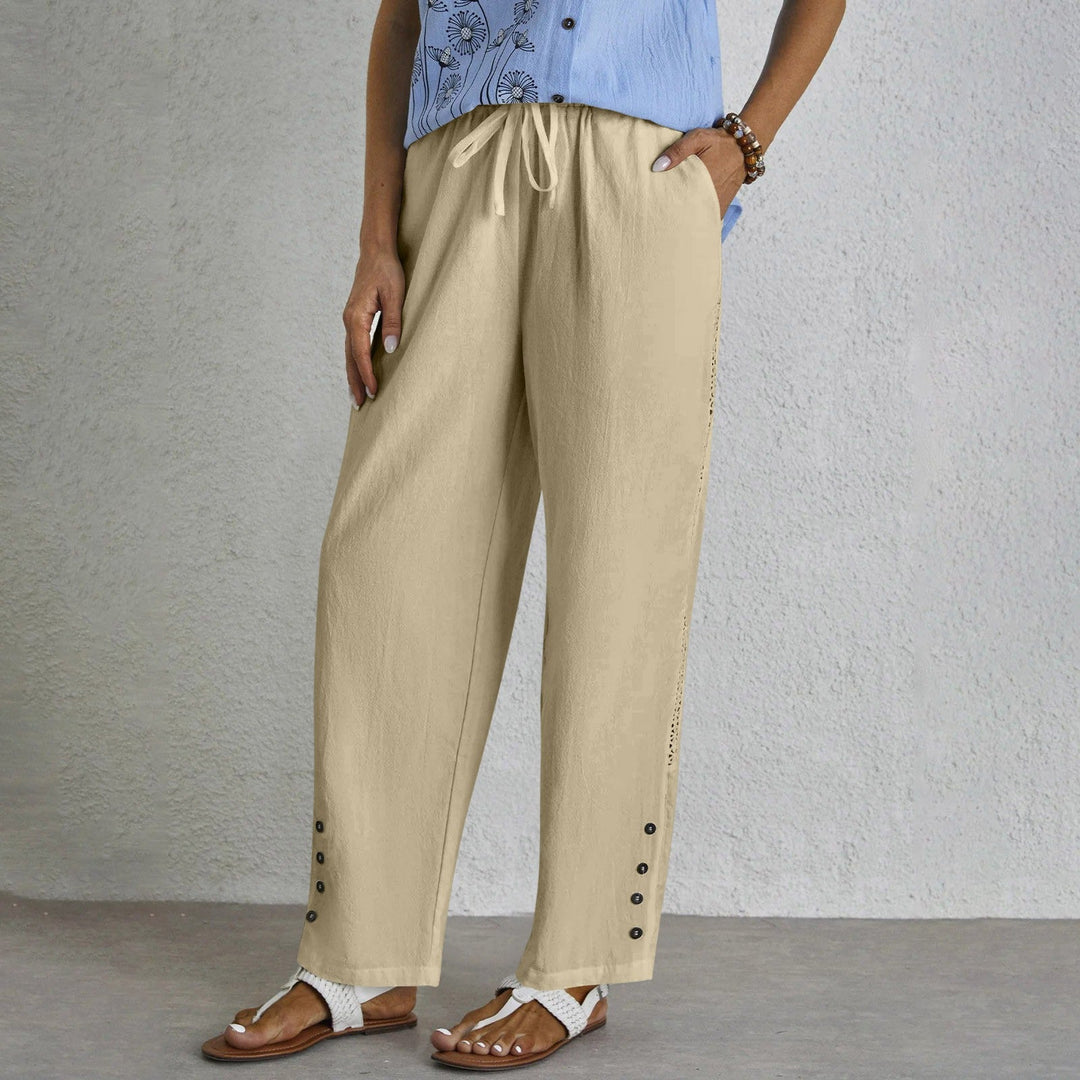 Celena - Effortless Buttoned Pants