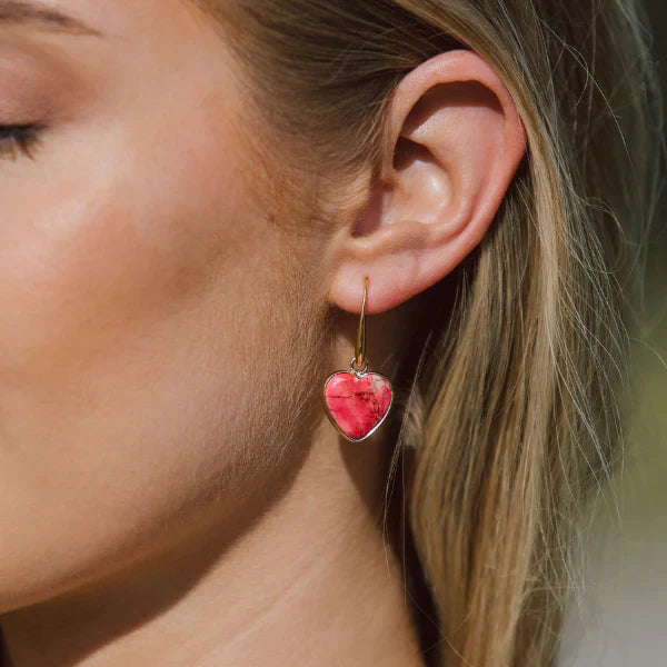 Jasper Love Drop Earrings