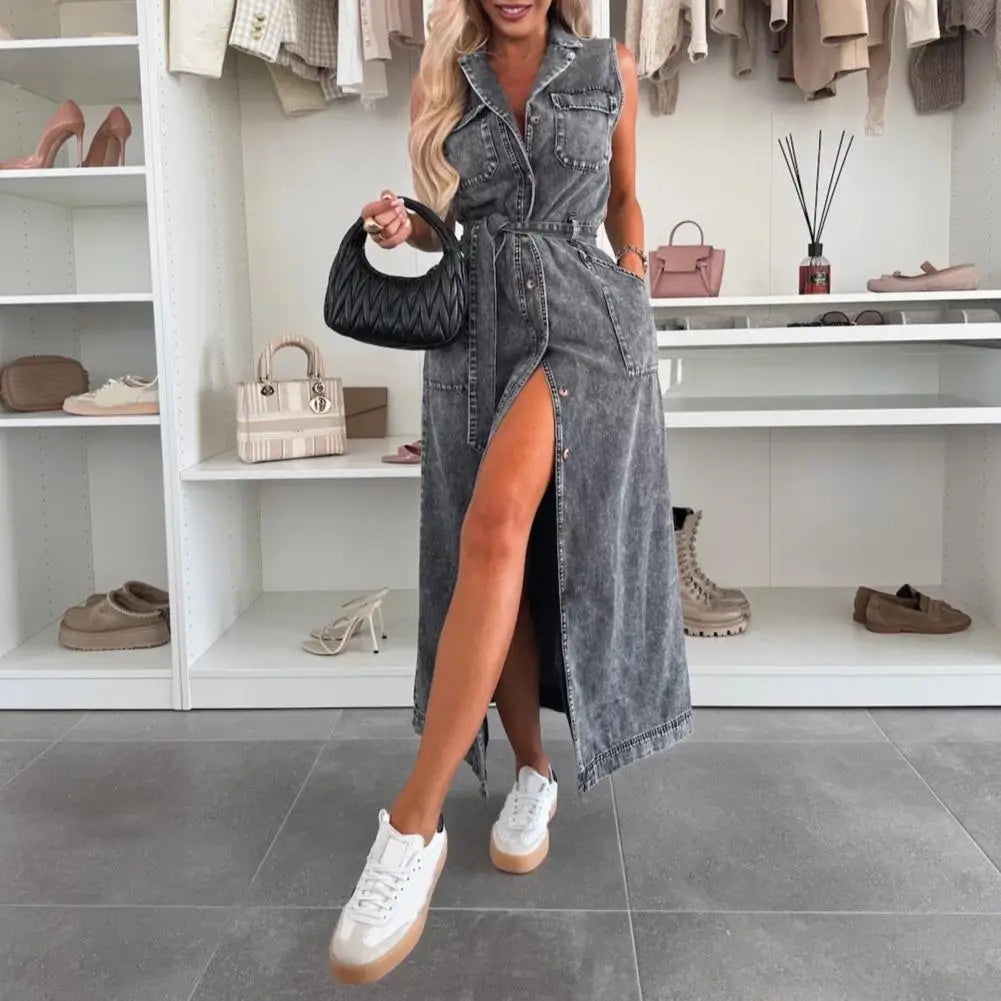 Carolyn - Stylish Denim Dress