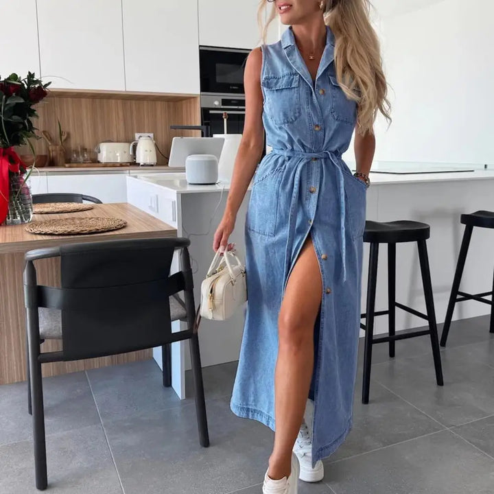 Carolyn - Stylish Denim Dress