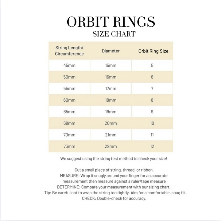 Lunar & Onyx Orbit rings