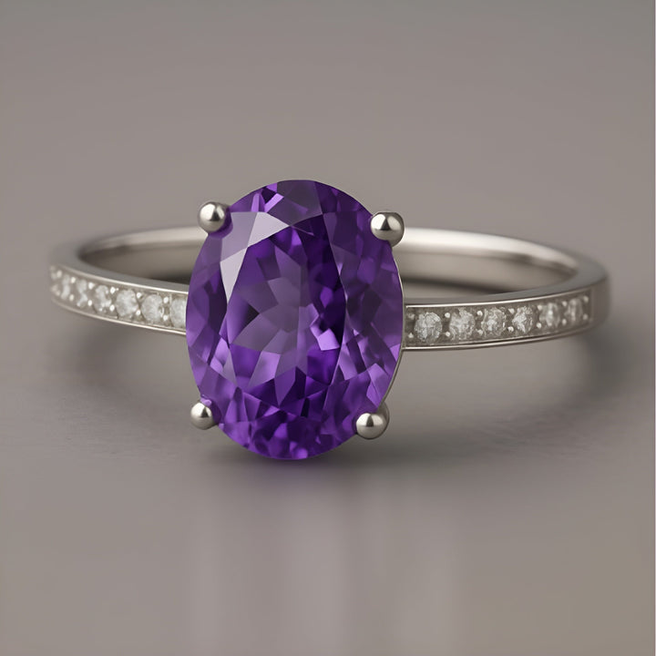 Ava Amethyst Ring