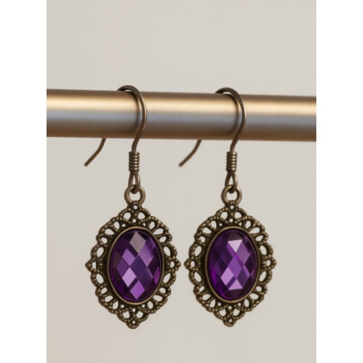 Luna Amethyst Earrings