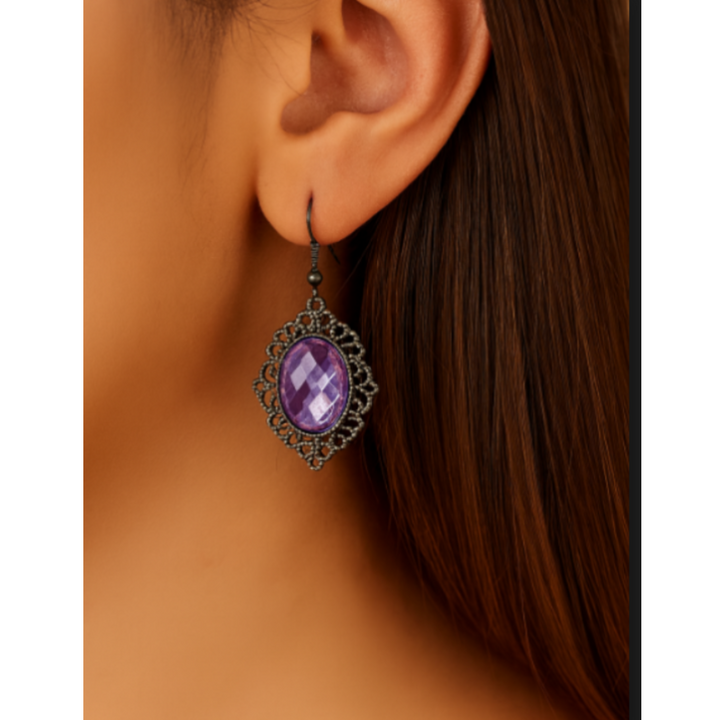 Luna Amethyst Earrings