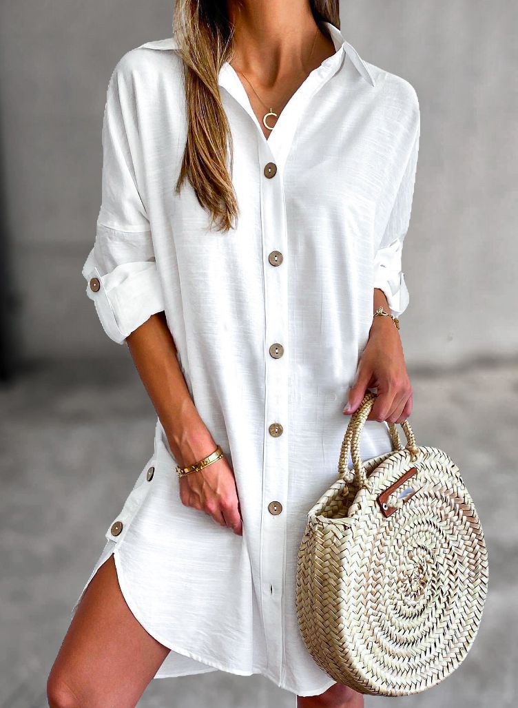 Catriona - Button-Up Shirt Dress