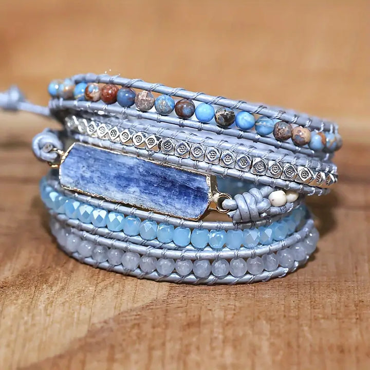 Blue Kyanite Clarity Wrap Bracelet