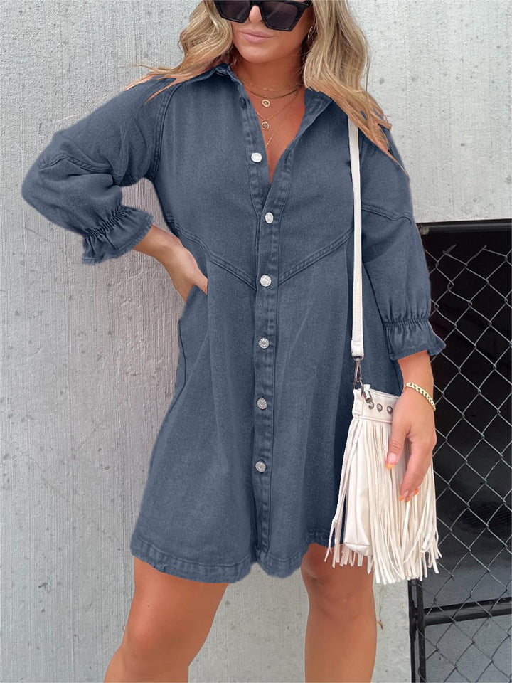 Elowyn - Casual Denim Dress