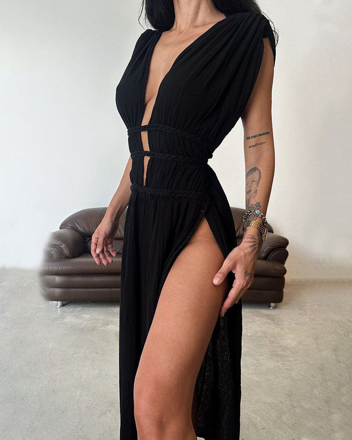 Zolla - Textured Slit Dress