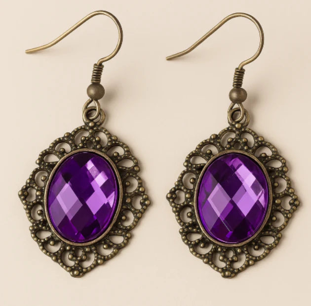 Luna Amethyst Earrings