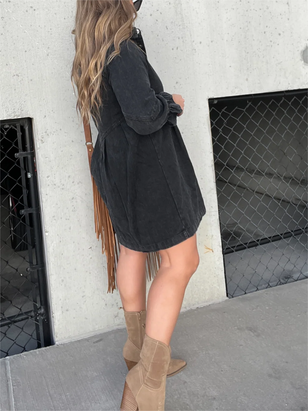 Elowyn - Casual Denim Dress