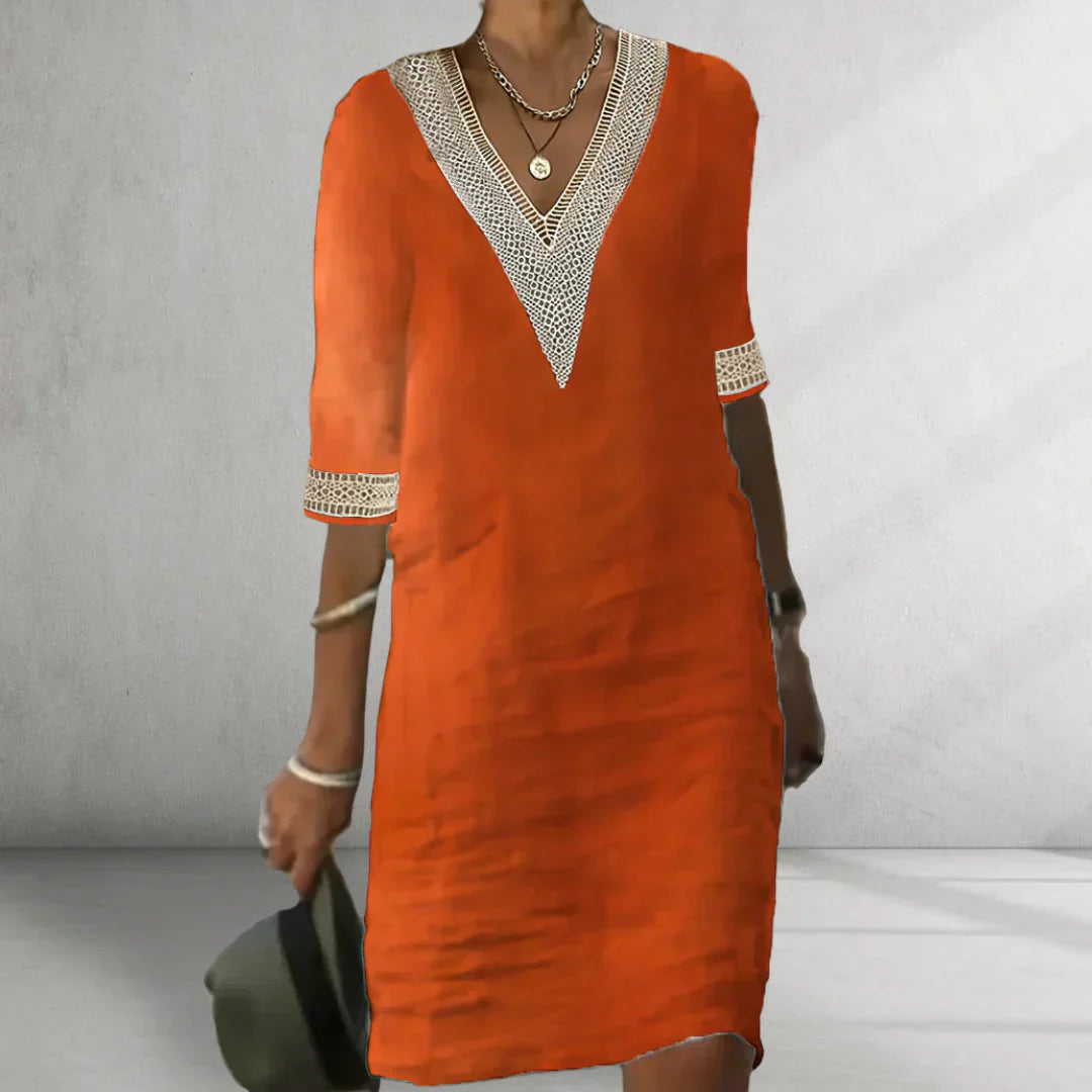 Vanya - V-Neck Soft Dress