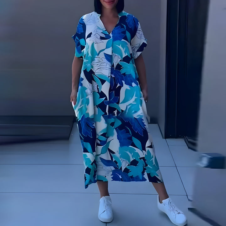 Thalie - Abstract Print Dress